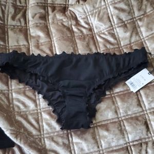 Ruffle cheeky bikini bottom